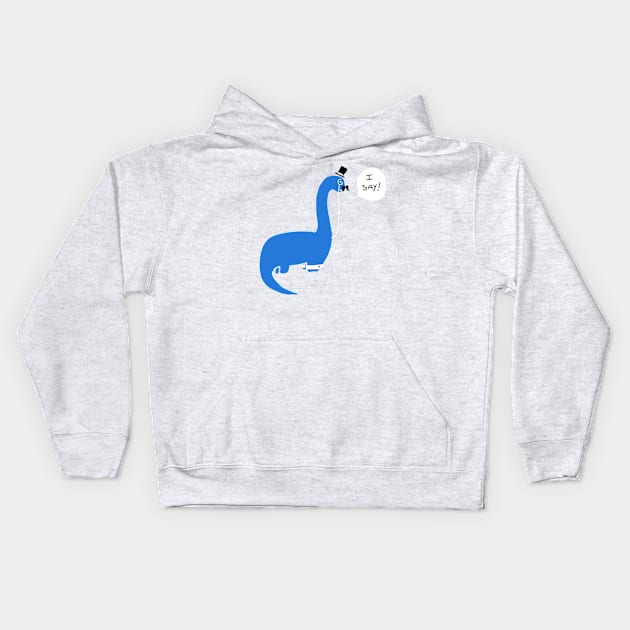 Dapper Dino Kids Hoodie by bones